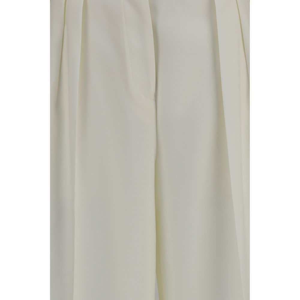 Calvin Klein White Wool Oves Aries Casual Pants | Regal Royce