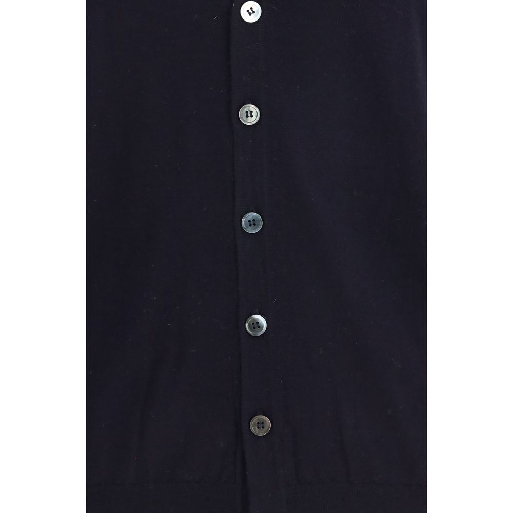 Aragona Cashmere Blue Wool Oves Aries Sleeveles Sweater | Regal Royce
