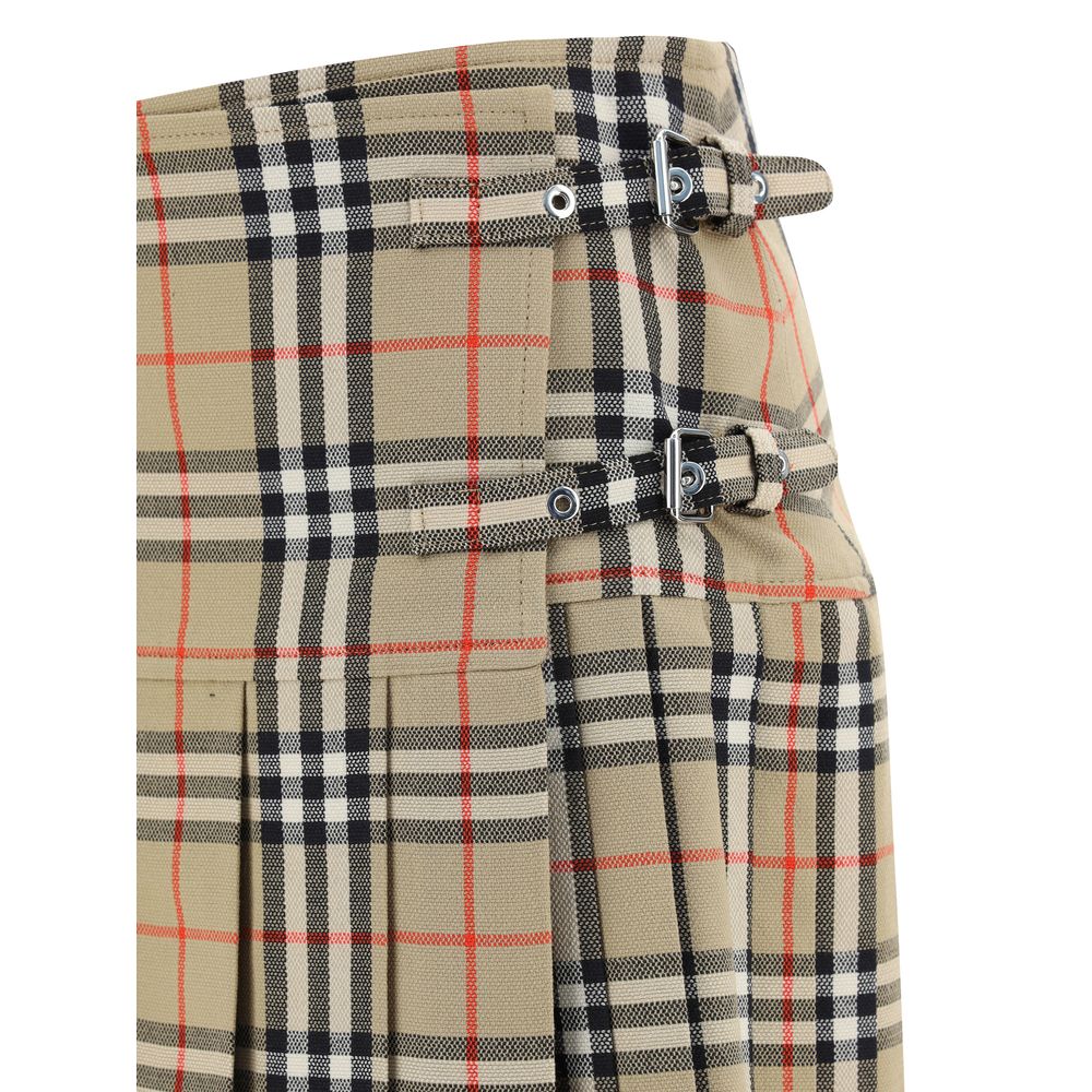 Burberry Beige Wool Oves Aries Mini Skirt | Regal Royce