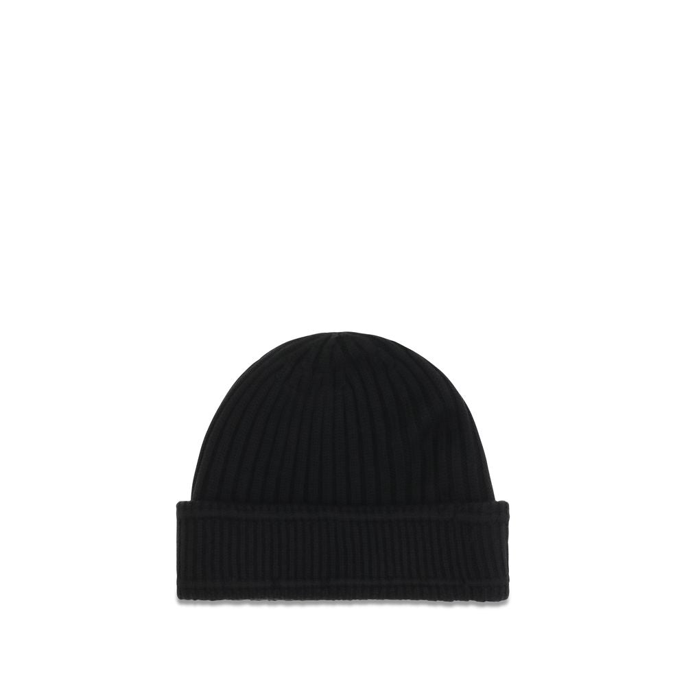 Burberry Black Wool Oves Aries Beanie | Regal Royce
