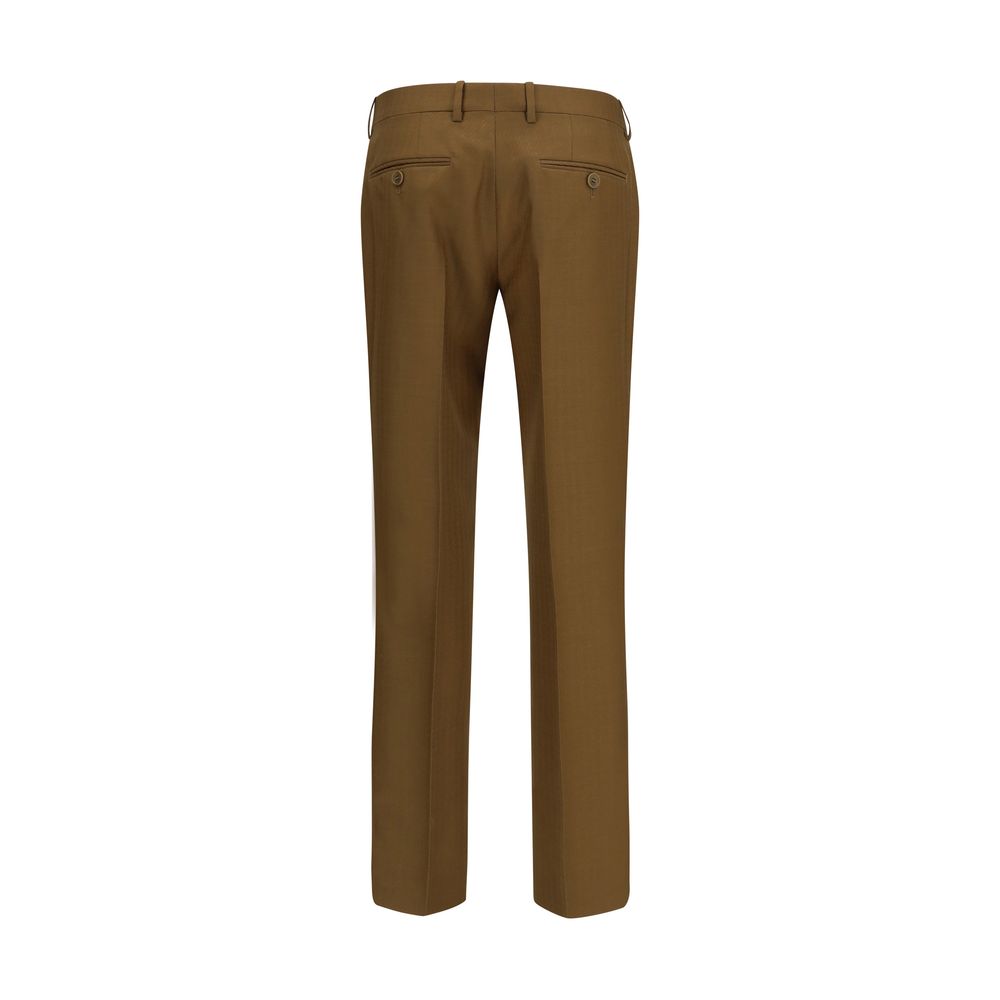 Burberry Brown Wool Oves Aries Dress Pants | Regal Royce