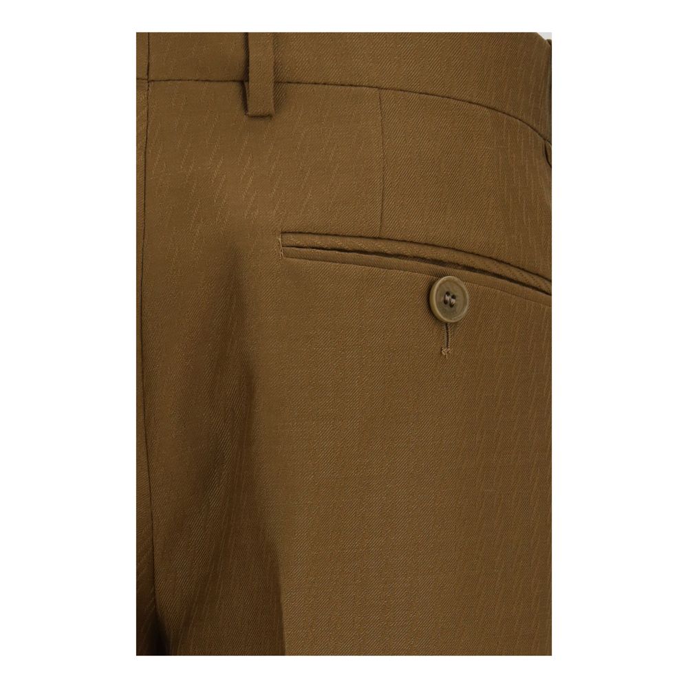 Burberry Brown Wool Oves Aries Dress Pants | Regal Royce