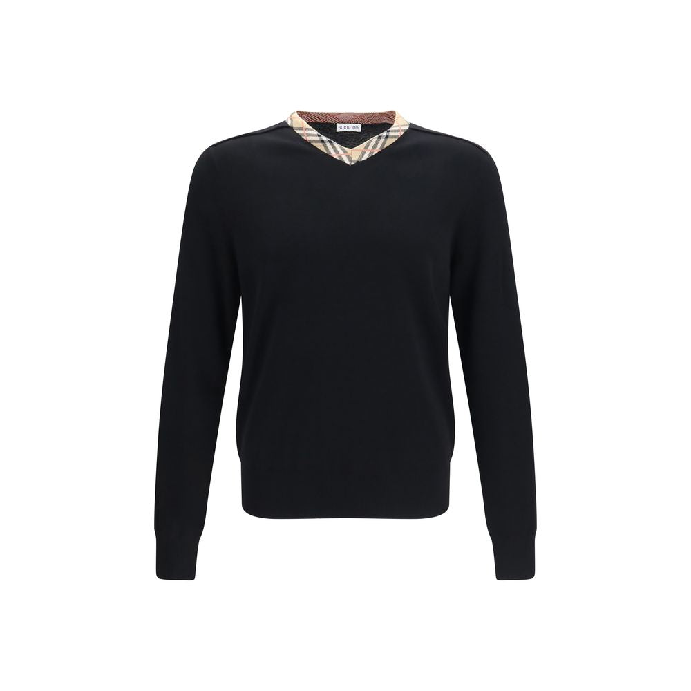 Burberry Black Wool Oves Aries Sweatshirt | Regal Royce