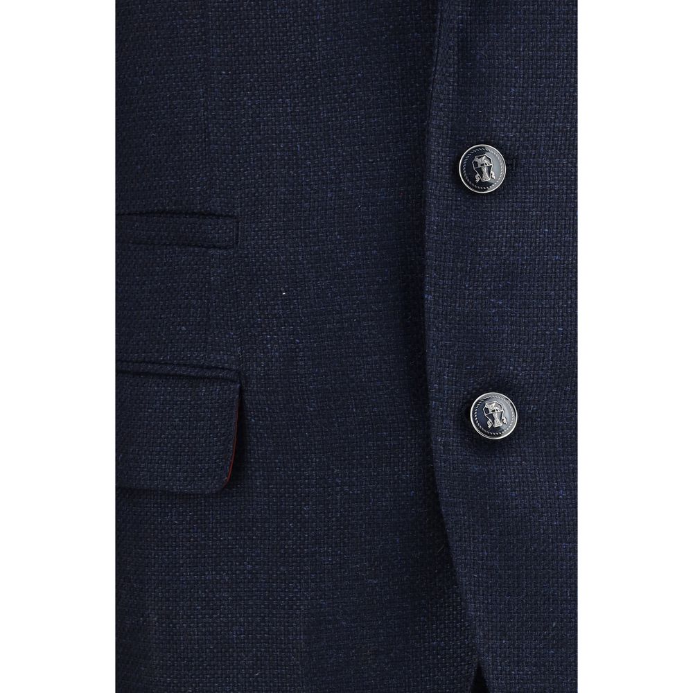 Brunello Cucinelli Blue Wool Oves Aries Two-Piece Suit | Regal Royce