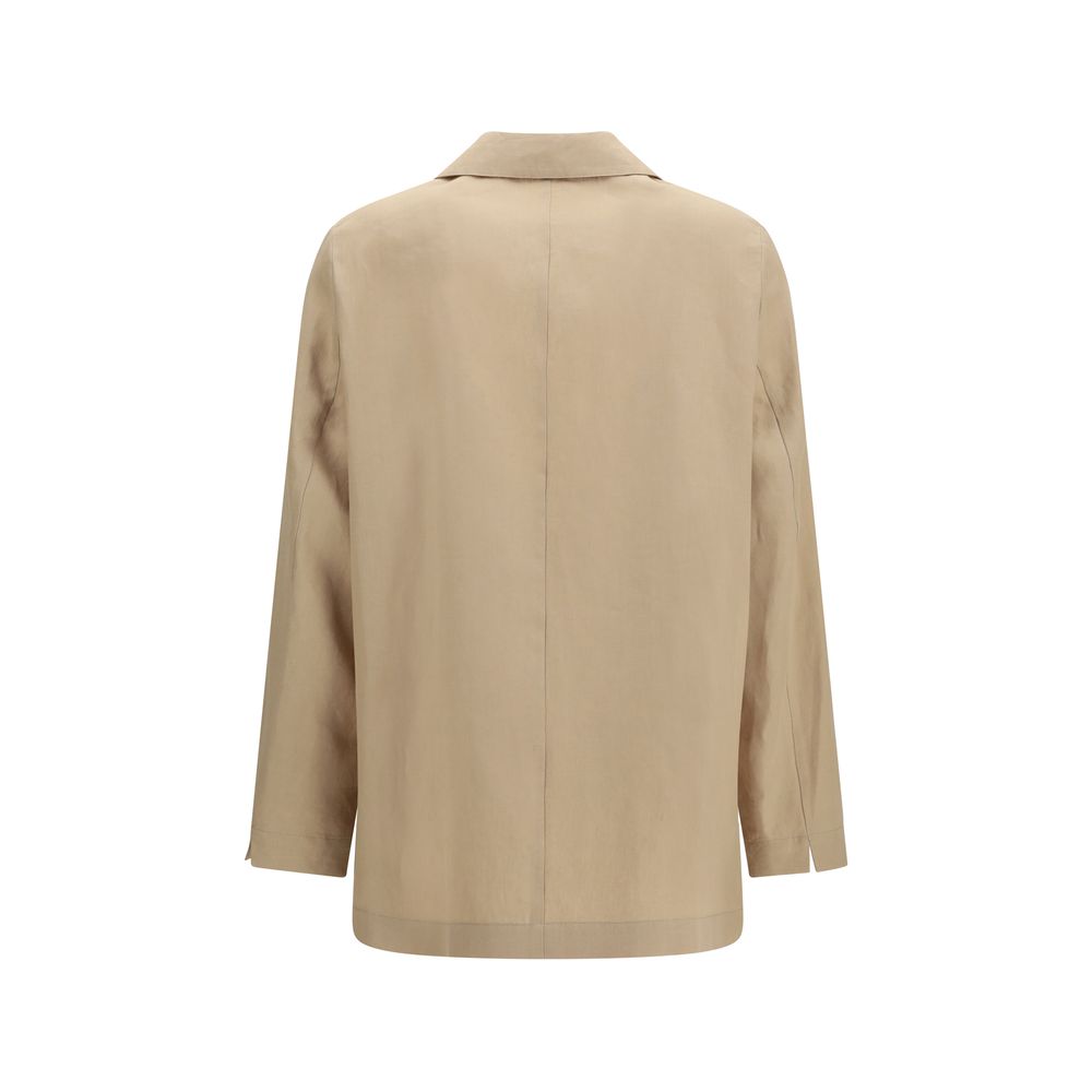 Lardini Beige Wool Oves Aries Full-Length Jacket | Regal Royce