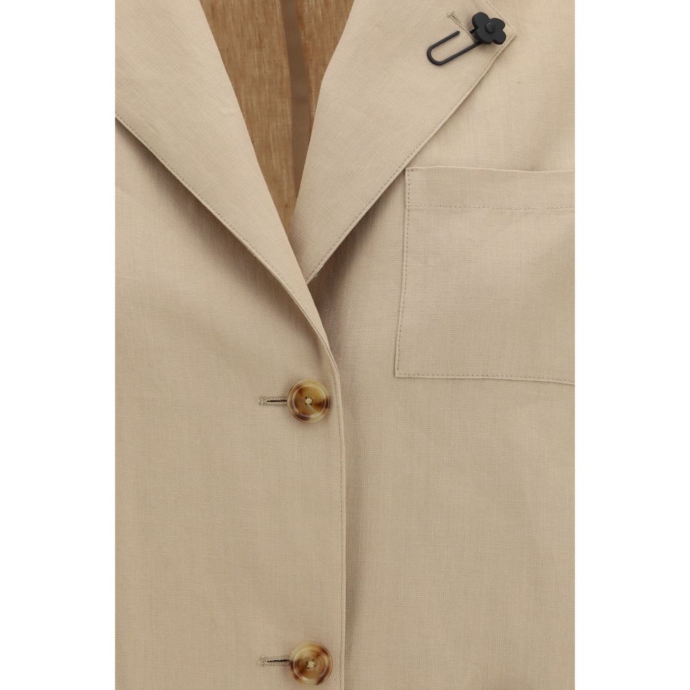 Lardini Beige Wool Oves Aries Full-Length Jacket | Regal Royce