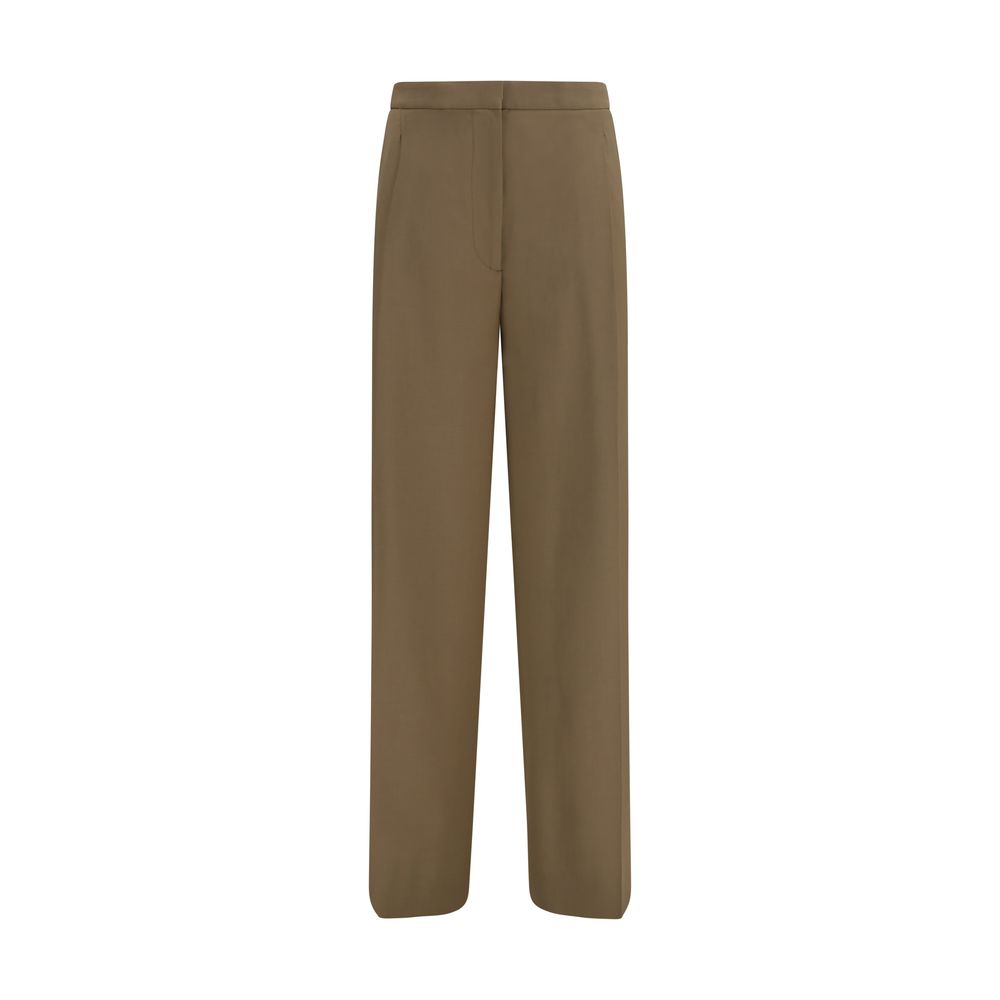 Lardini Brown Wool Oves Aries Casual Pants | Regal Royce