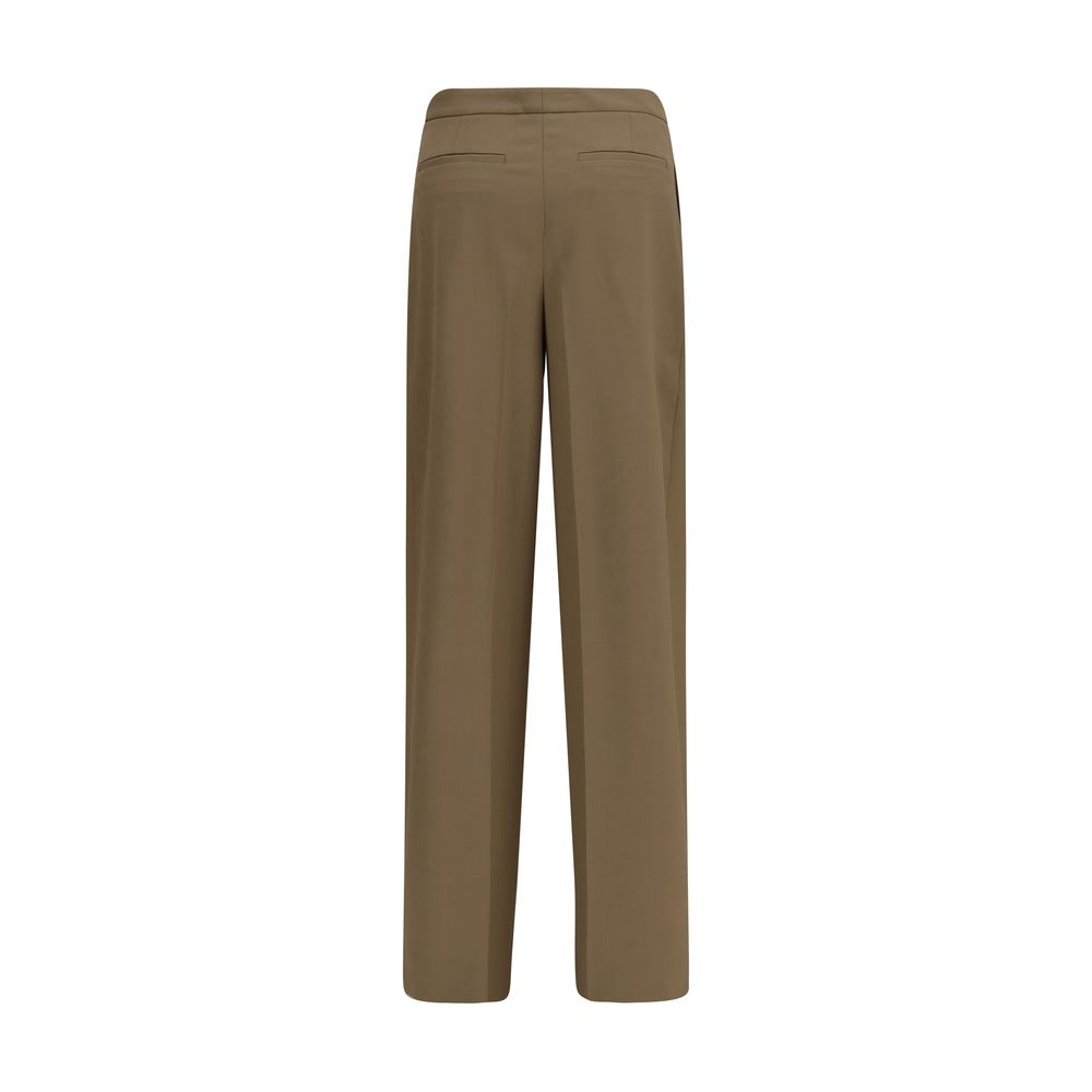 Lardini Brown Wool Oves Aries Casual Pants | Regal Royce