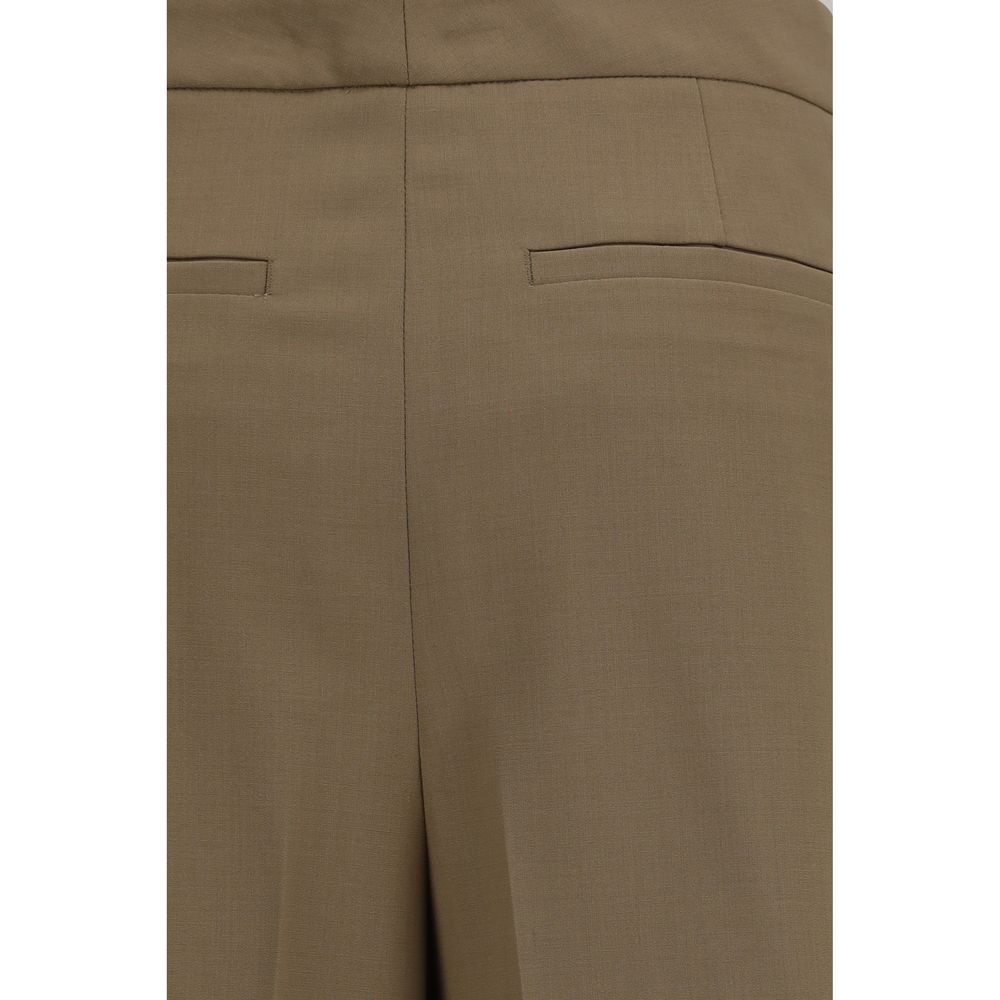 Lardini Brown Wool Oves Aries Casual Pants | Regal Royce