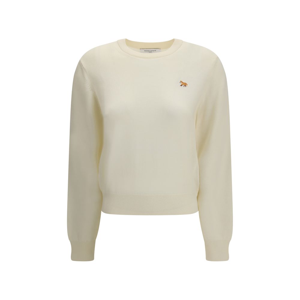 Maison Kitsuné Beige Wool Oves Aries Sweatshirt | Regal Royce