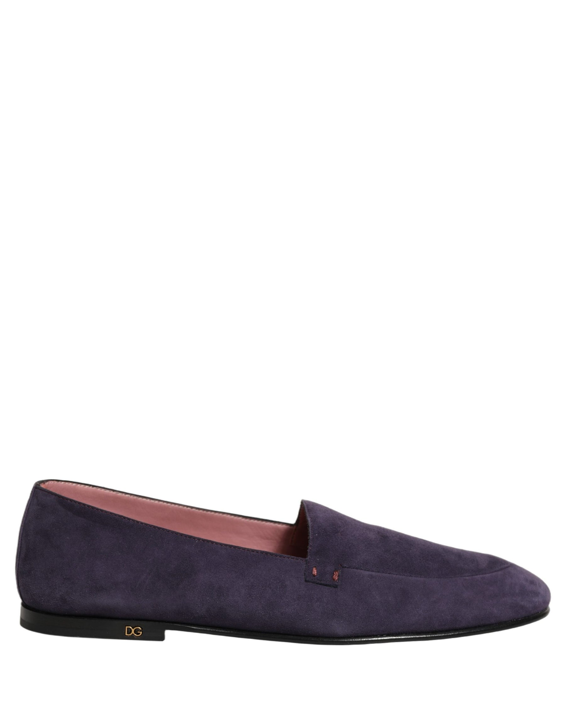 Dolce & Gabbana Violet Velvet Slip On Men Flats Loafers Shoes | Regal Royce