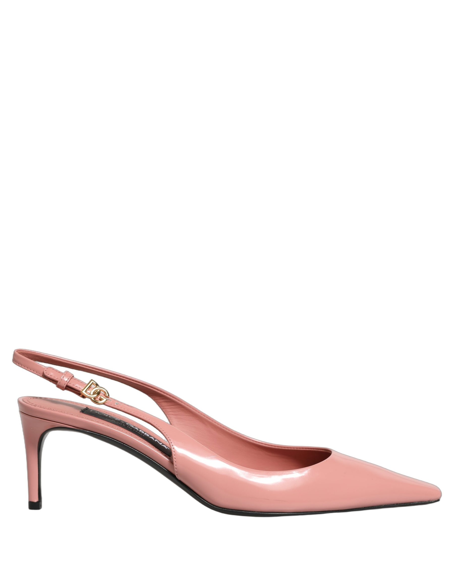 Dolce & Gabbana Pink Leather Mid Heels Slingbacks Shoes | Regal Royce