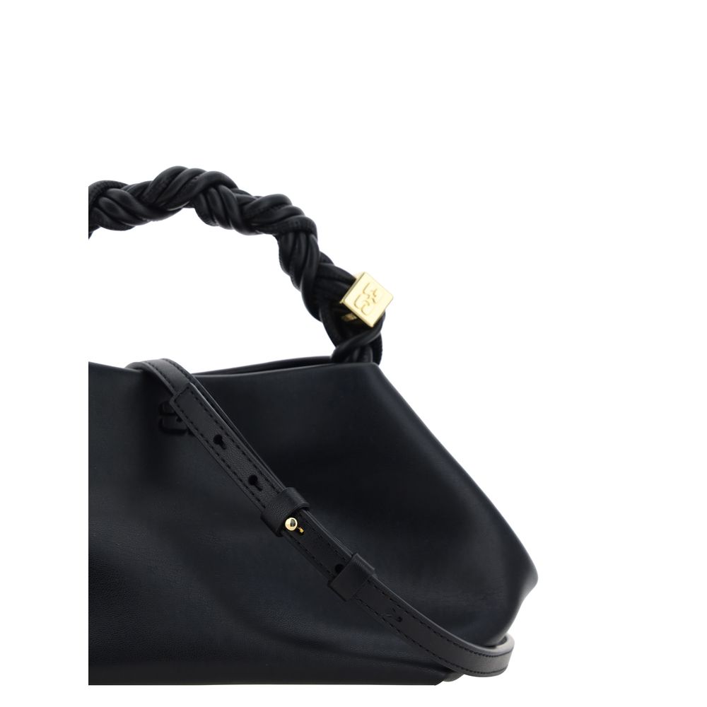 Ganni Black Calf Leather Bos Taurus Handbag | Regal Royce