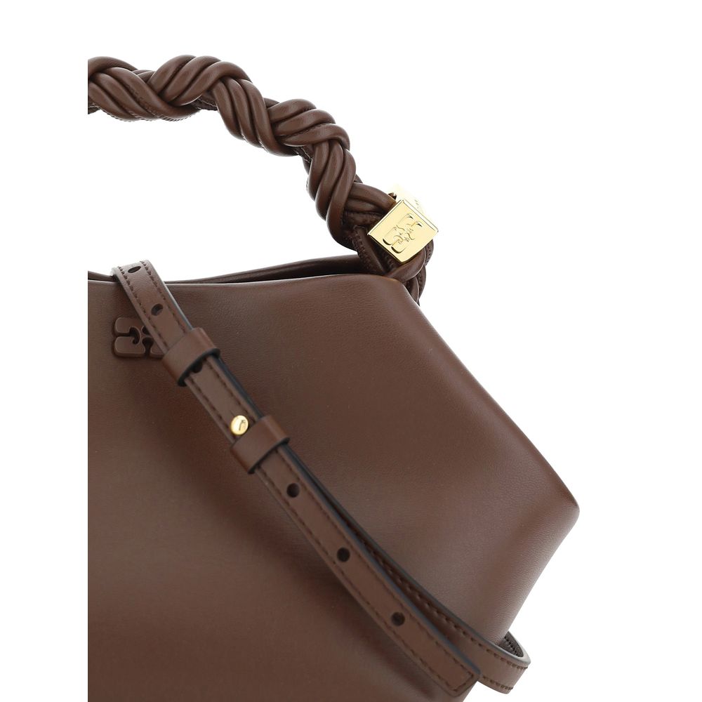 Ganni Brown Calf Leather Bos Taurus Handbag | Regal Royce