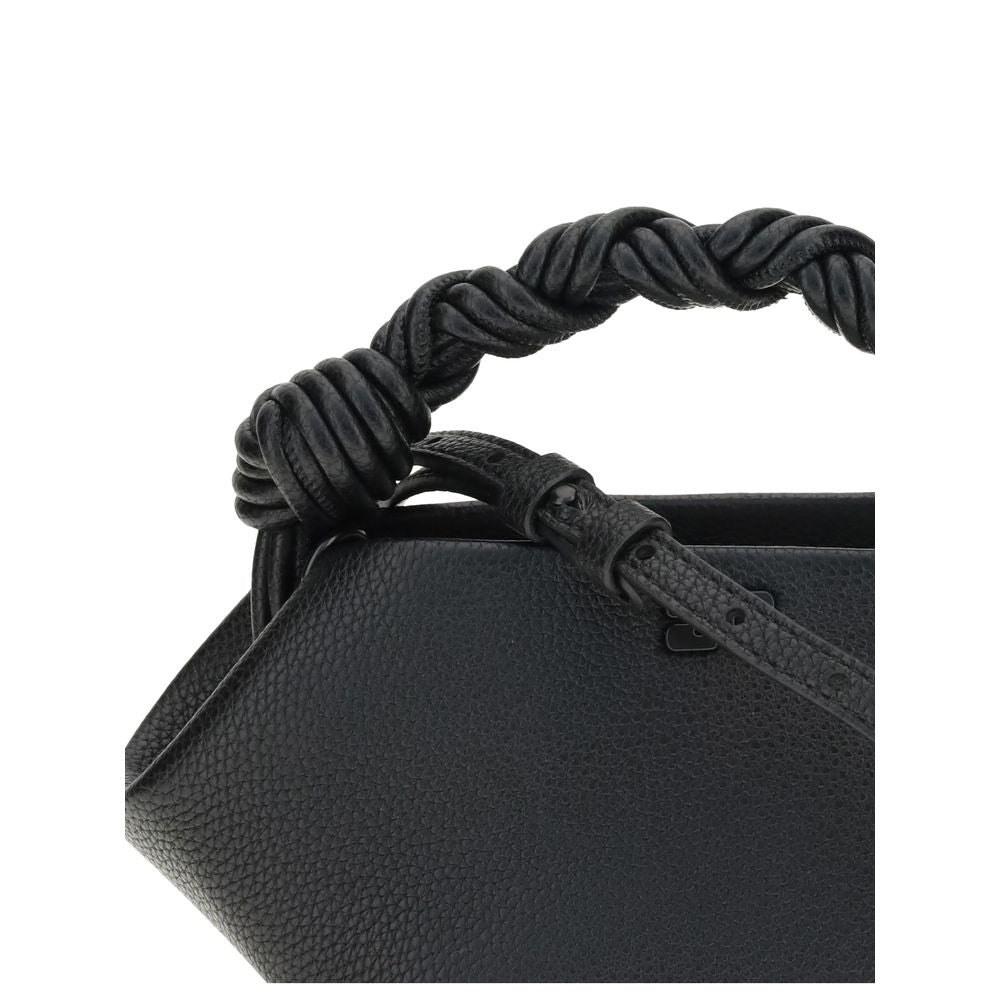 Ganni Black Recycled Polyester Handbag | Regal Royce