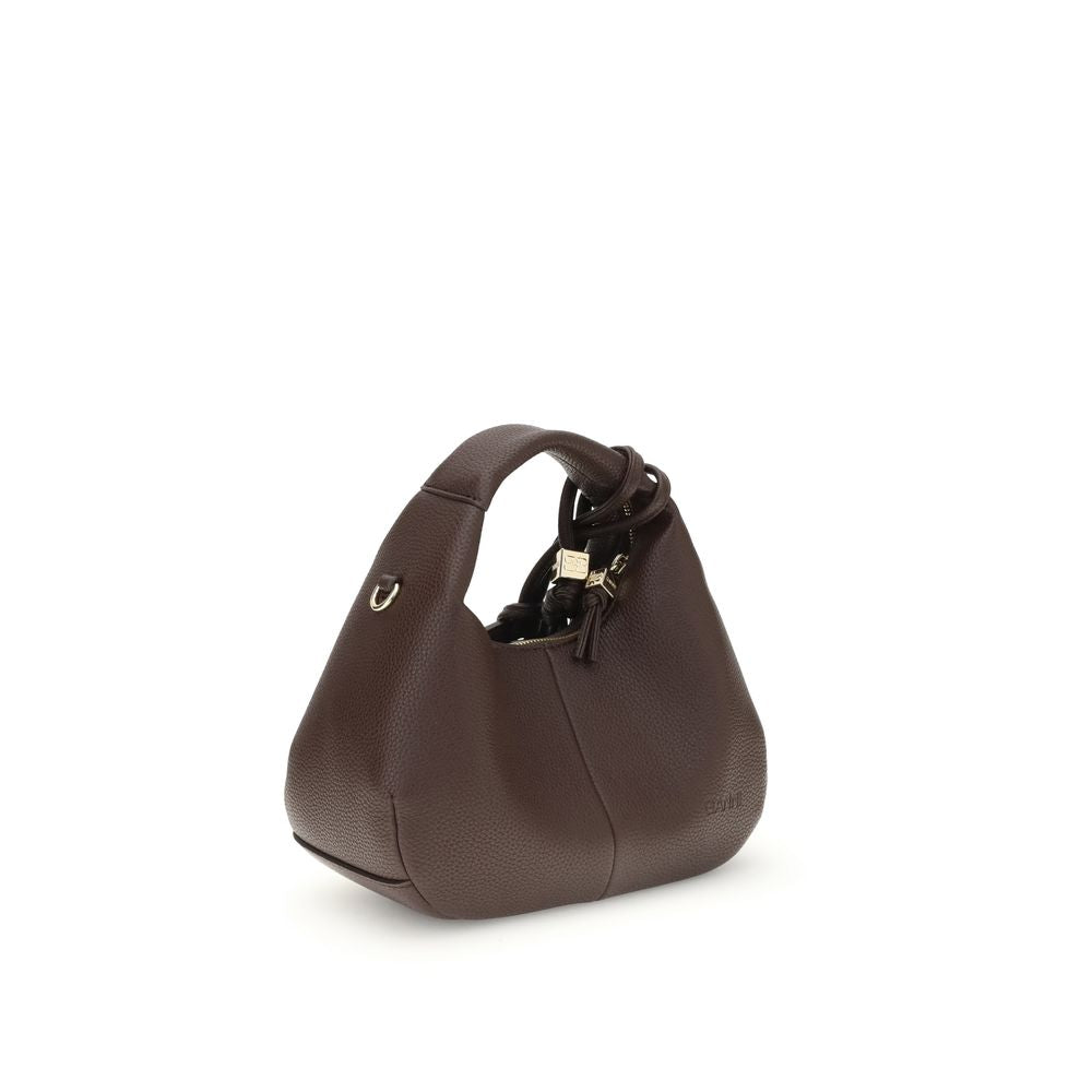 Ganni Brown Recycled Polyester Handbag | Regal Royce