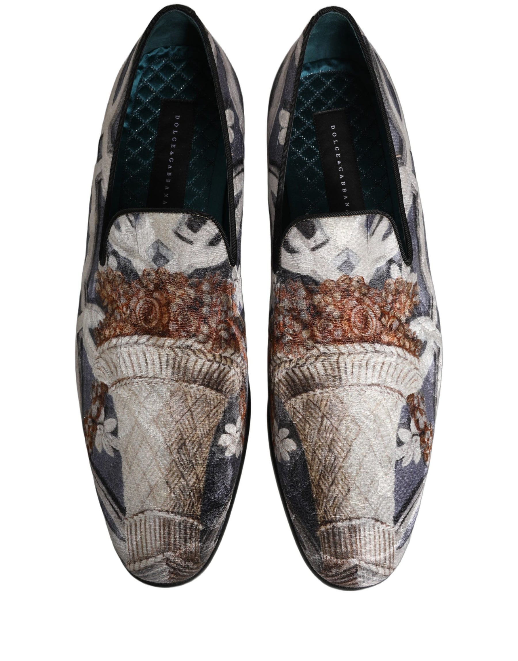 Dolce & Gabbana Multicolor Floral Tapestry Embroidery Loafer Shoes | Regal Royce