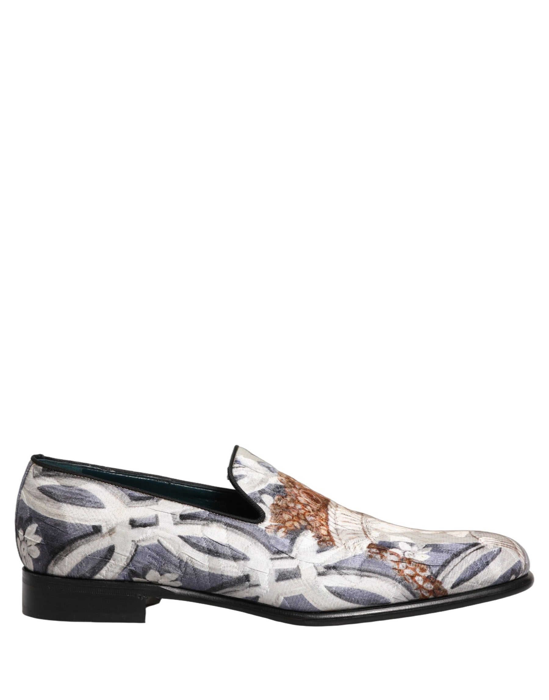 Dolce & Gabbana Multicolor Floral Tapestry Embroidery Loafer Shoes | Regal Royce