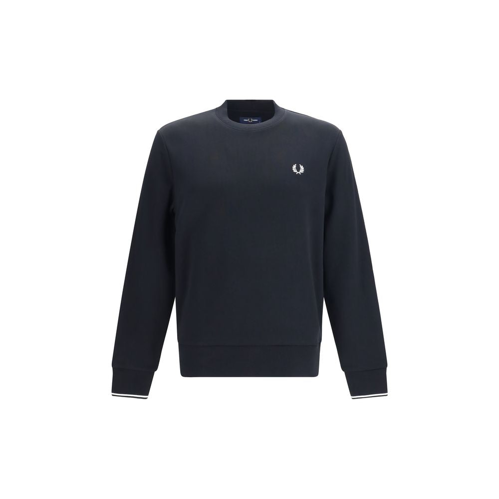 Fred Perry Black Cotton Sweatshirt | Regal Royce