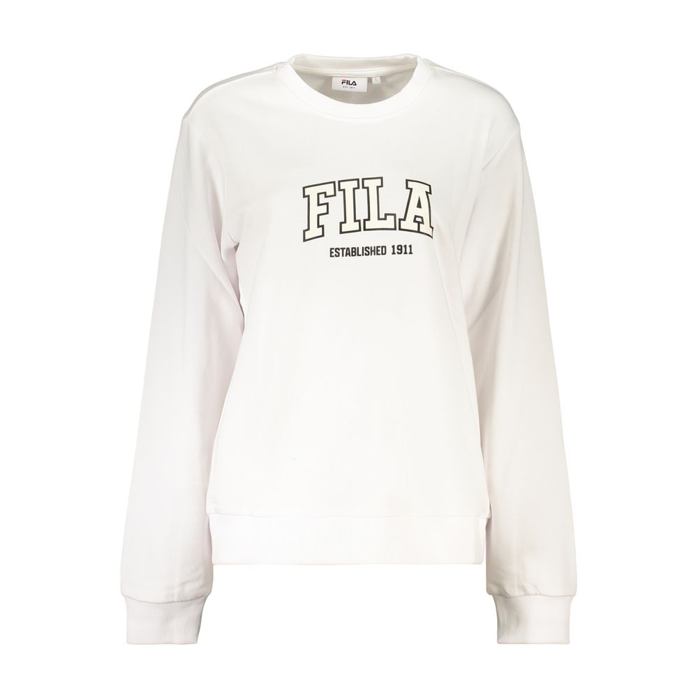 Fila White Cotton Women's Sweatshirt | Regal Royce