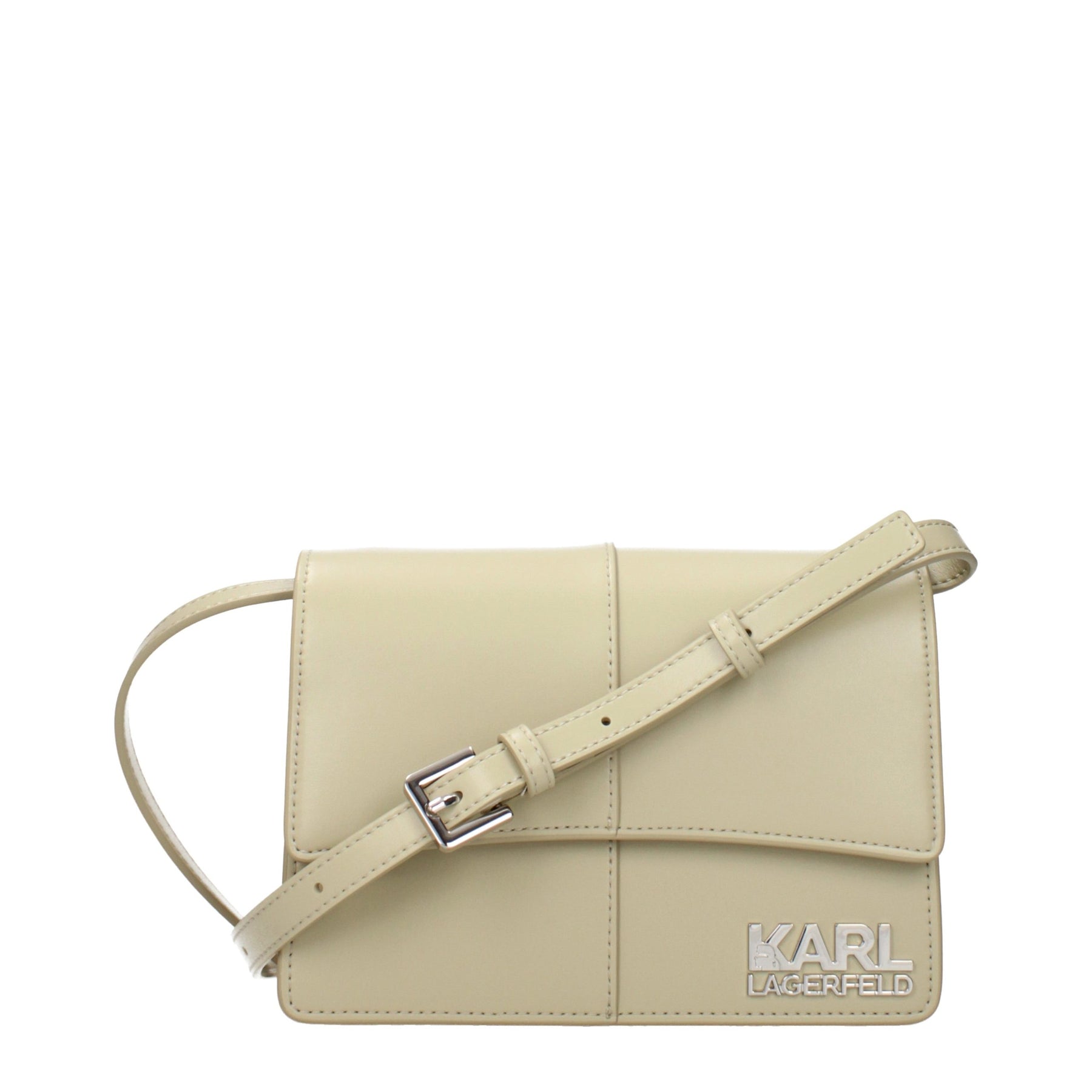 Karl Lagerfeld Green Polyethylene Crossbody Bag | Regal Royce