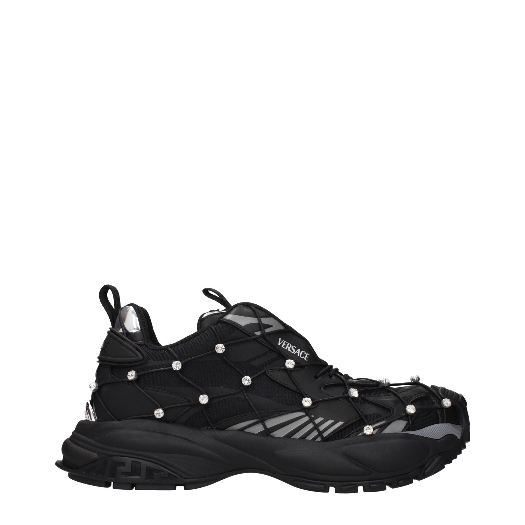 Versace Black Fabric Sneakers | Regal Royce