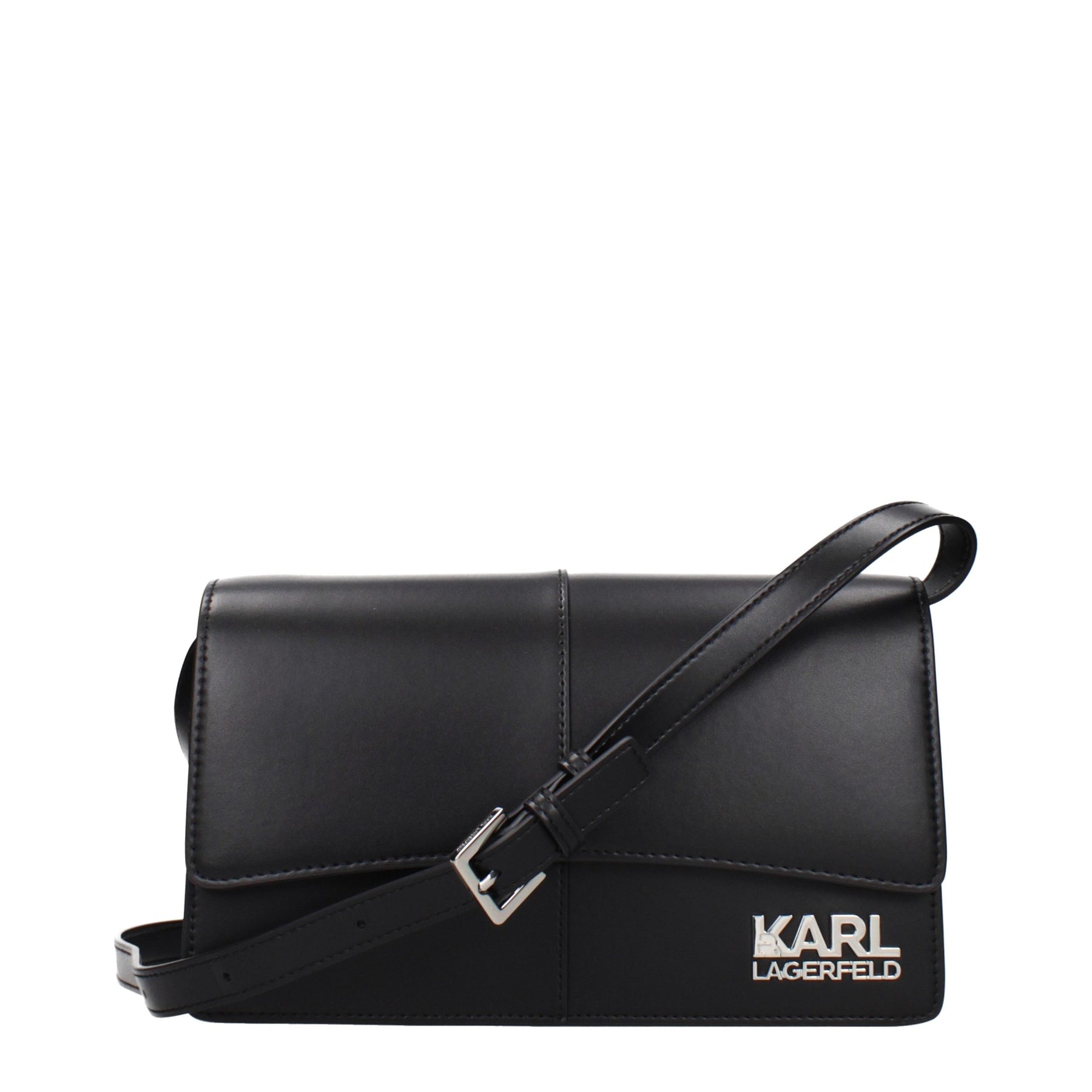Karl Lagerfeld Black Polyethylene Crossbody Bag | Regal Royce