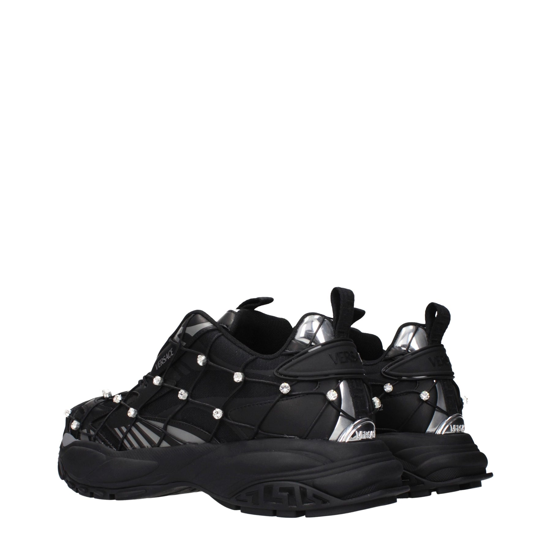 Versace Black Fabric Sneakers | Regal Royce