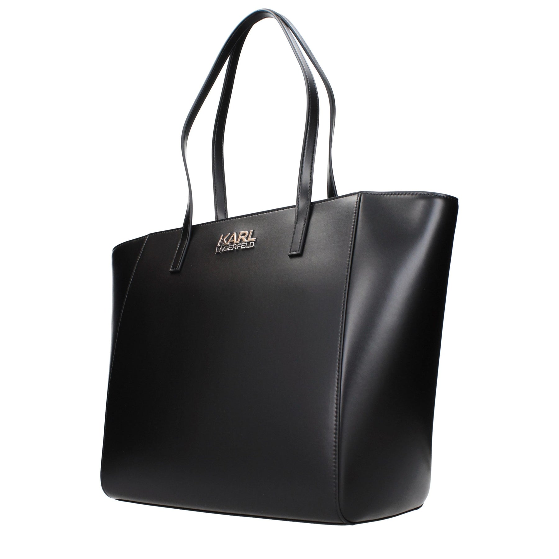 Karl Lagerfeld Black Polyethylene Shoulder Bag | Regal Royce