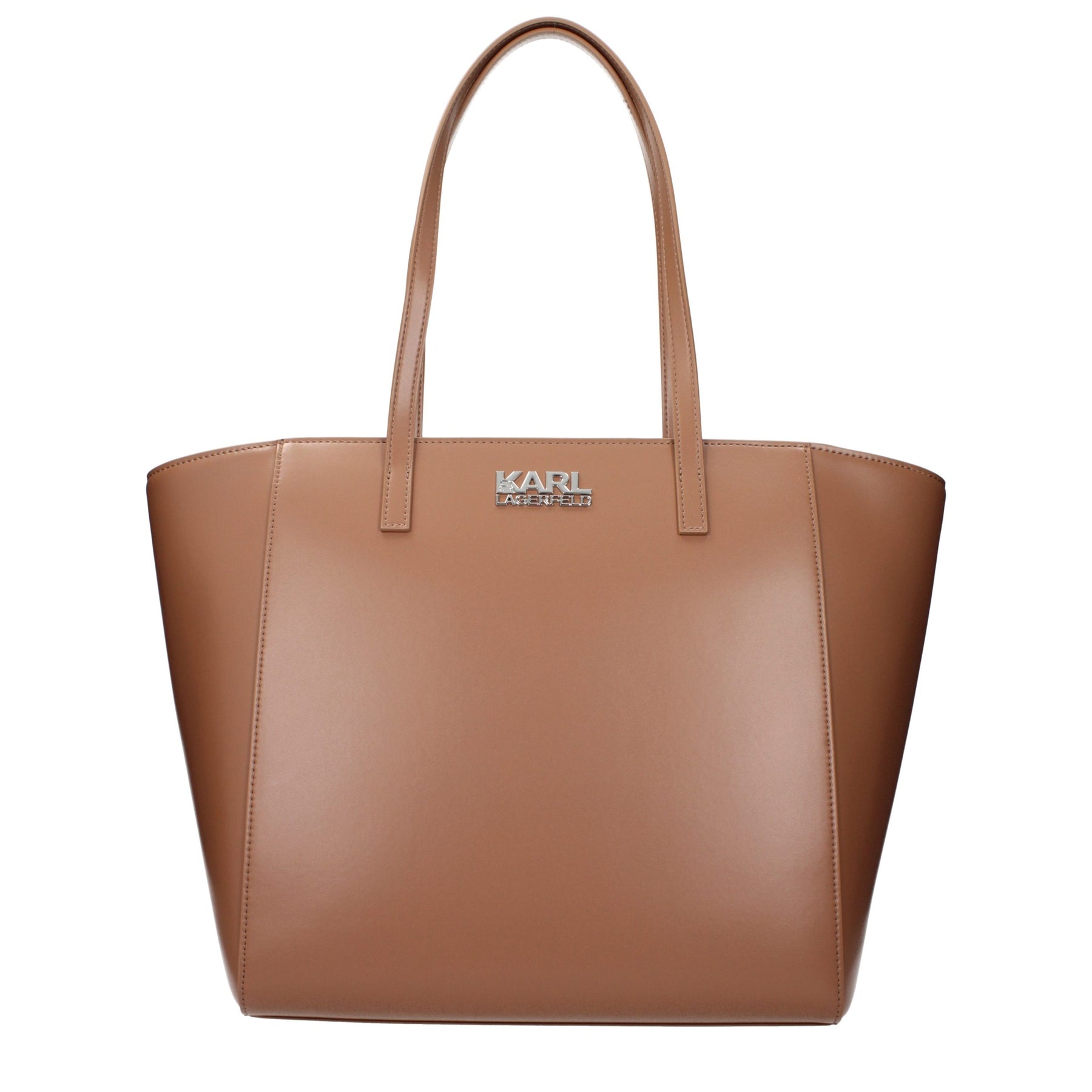 Karl Lagerfeld Brown Polyethylene Shoulder Bag | Regal Royce