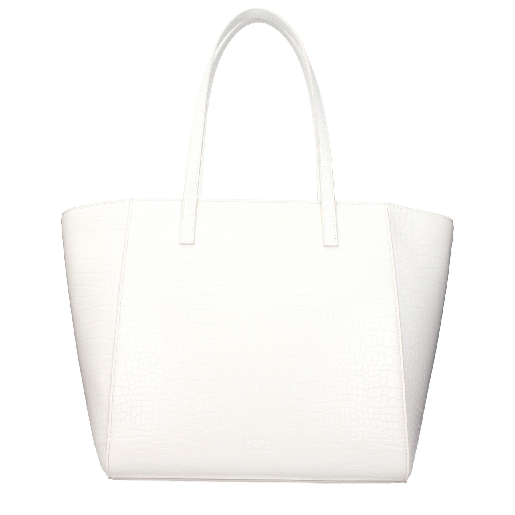 Karl Lagerfeld White Polyethylene Shoulder Bag | Regal Royce