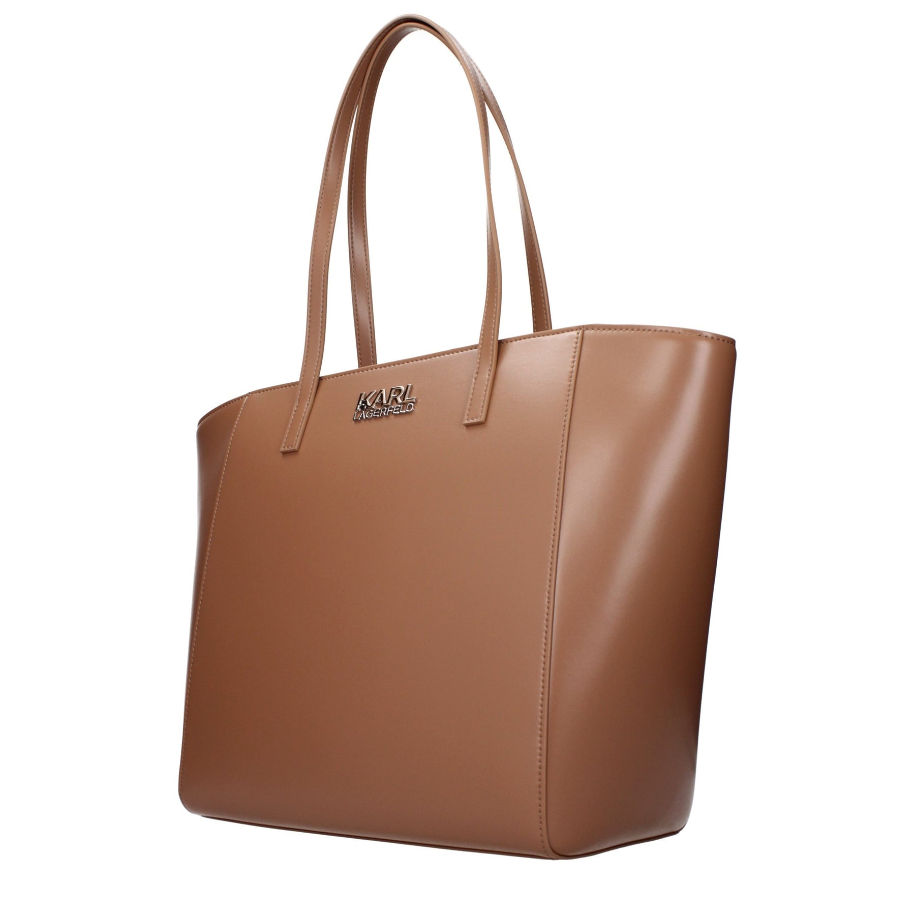 Karl Lagerfeld Brown Polyethylene Shoulder Bag | Regal Royce