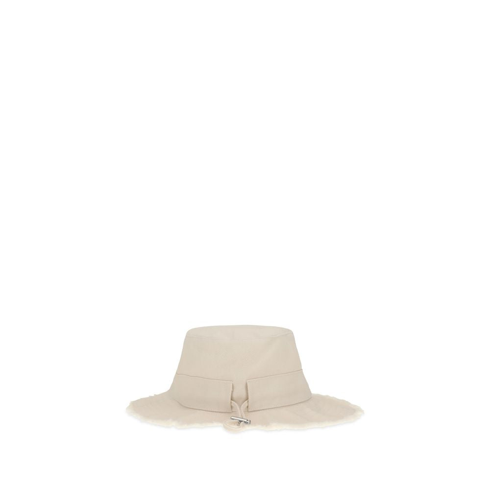 Jacquemus White Cotton Bucket Hat | Regal Royce