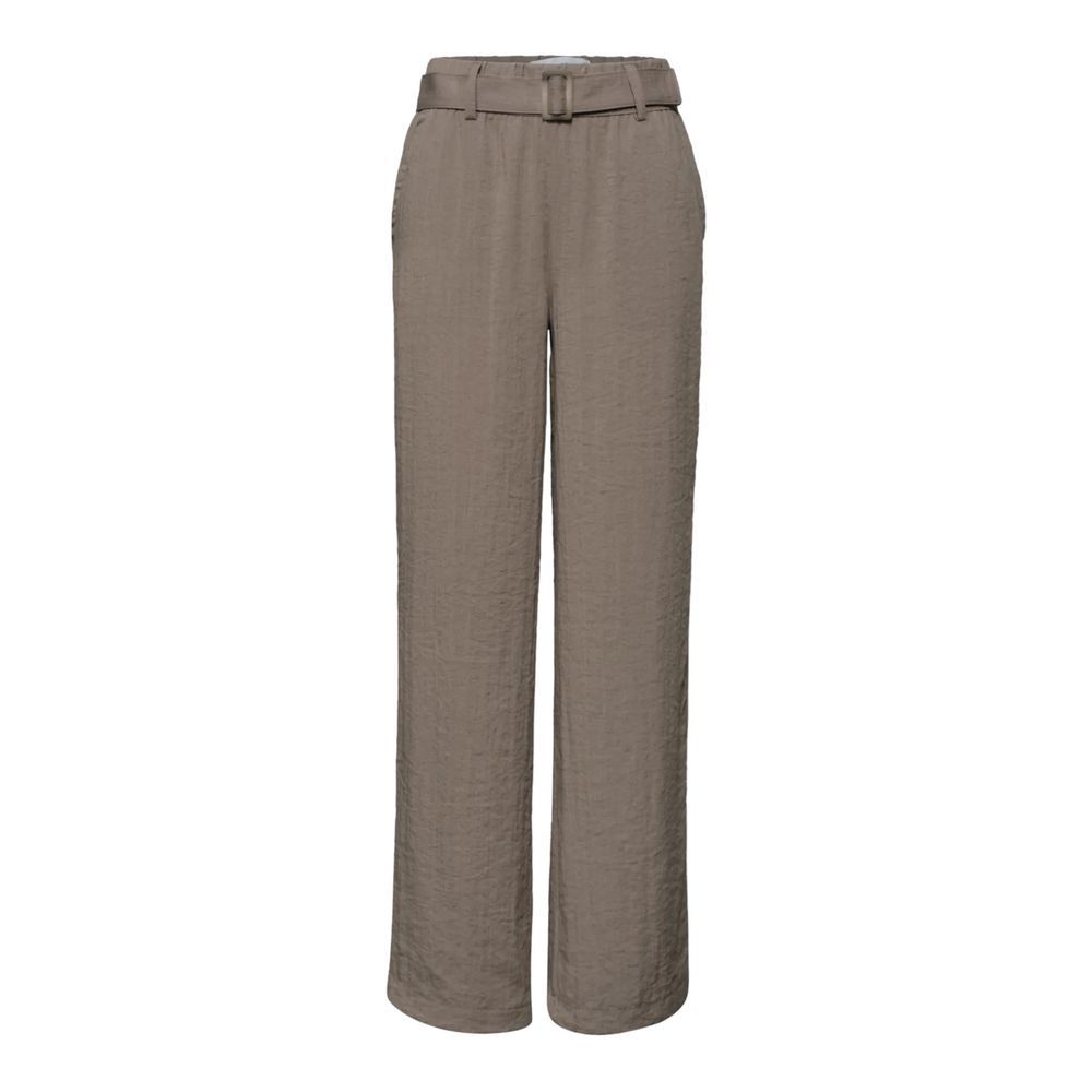 Street One Beige Viscose Casual Pants | Regal Royce
