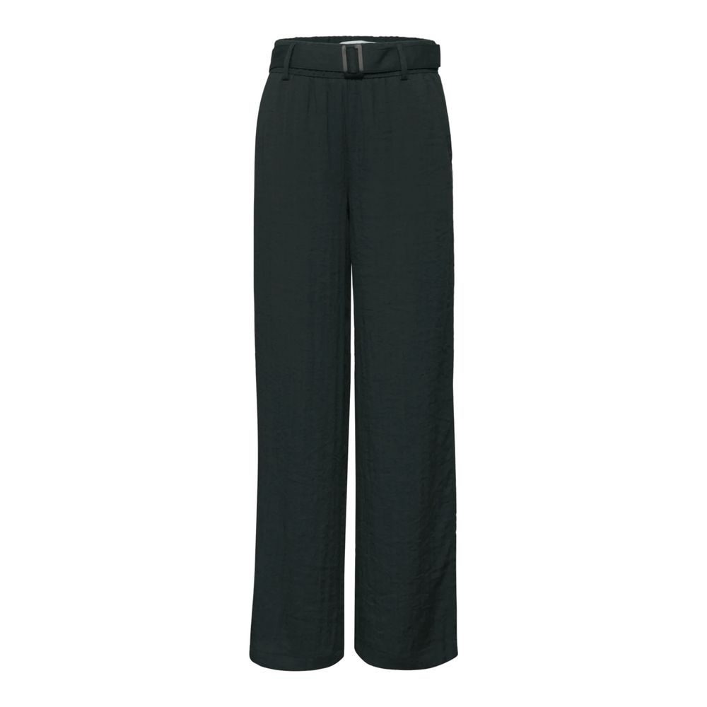 Street One Black Viscose Casual Pants | Regal Royce