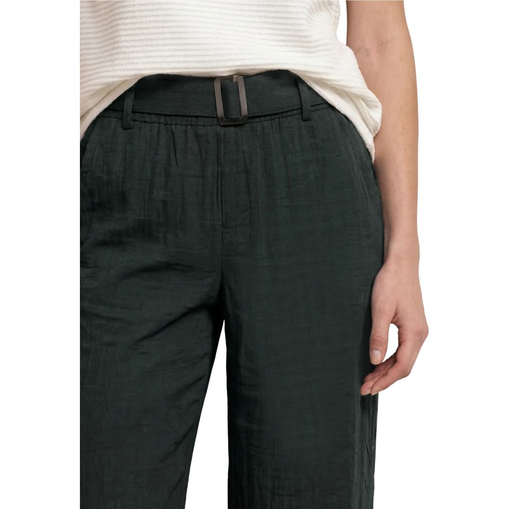Street One Black Viscose Casual Pants | Regal Royce