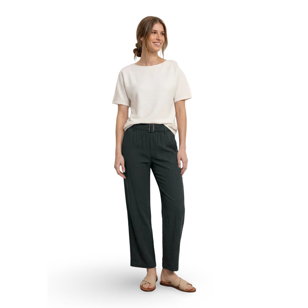 Street One Black Viscose Casual Pants | Regal Royce
