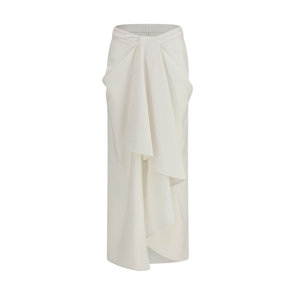 Givenchy White Wool Oves Aries Long Skirt | Regal Royce