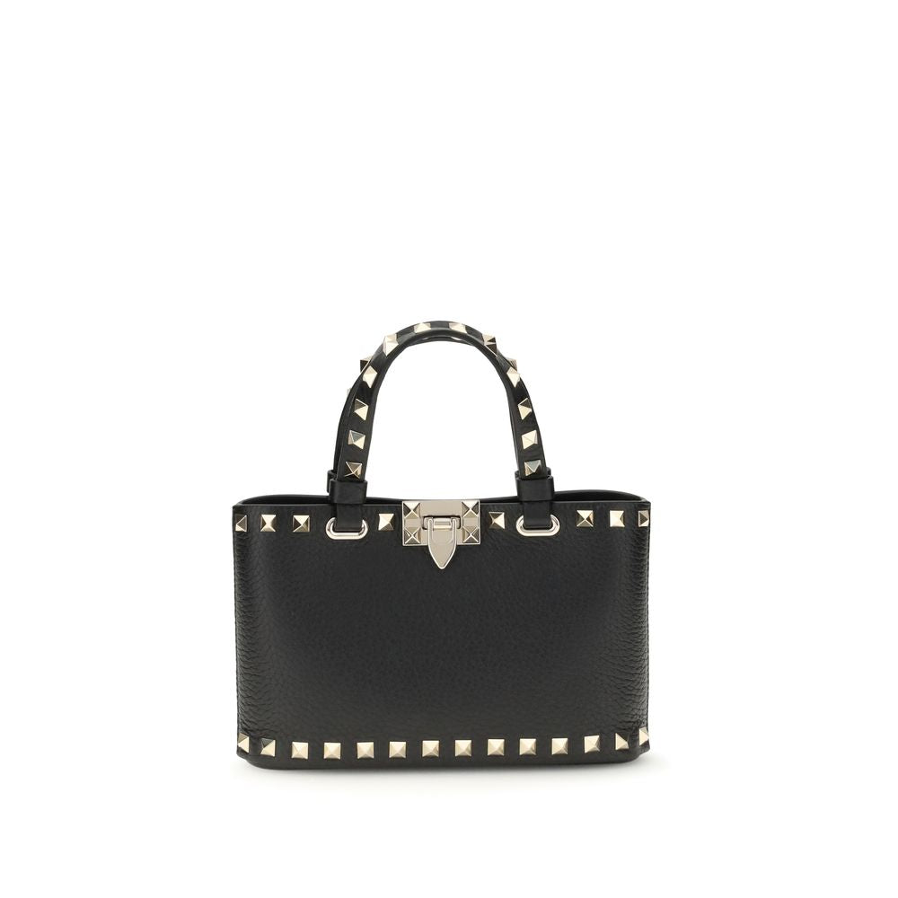 Valentino Garavani Black Calf Leather Bos Taurus Handbag | Regal Royce