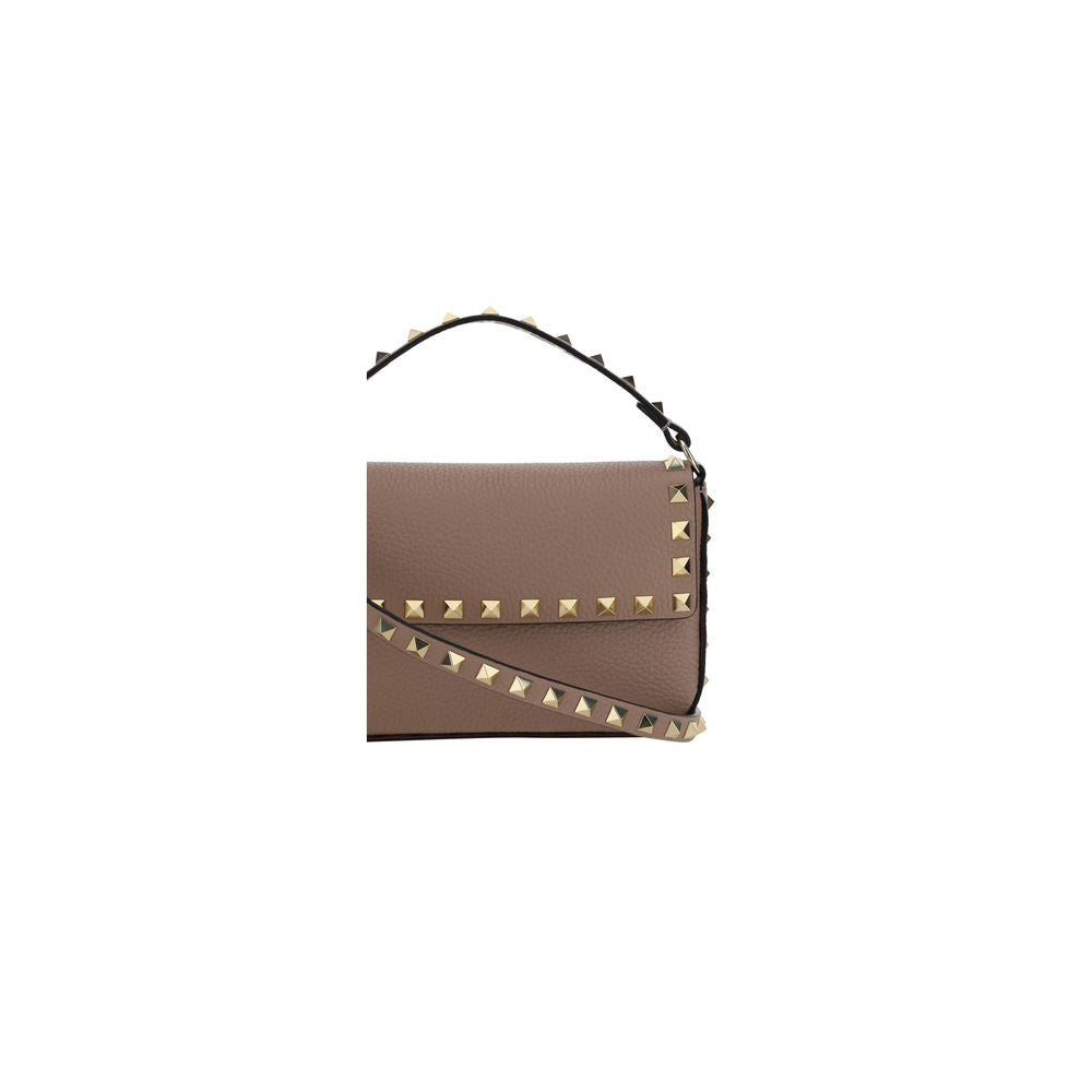 Valentino Garavani Beige Calf Leather Bos Taurus Shoulder Bag | Regal Royce