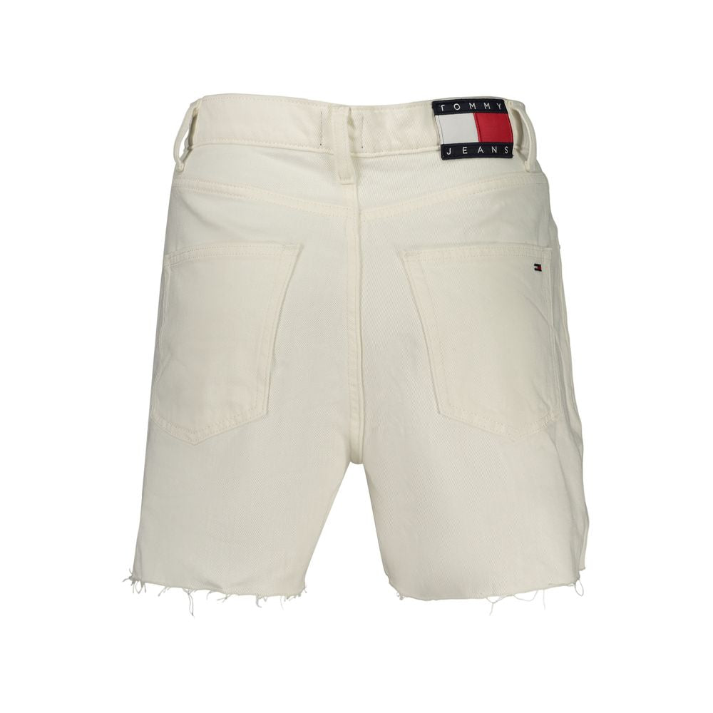 Tommy Hilfiger White Cotton Women Shorts | Regal Royce