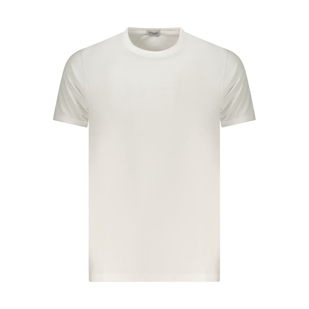 Coveri Moving White Cotton Men's T-Shirt | Regal Royce