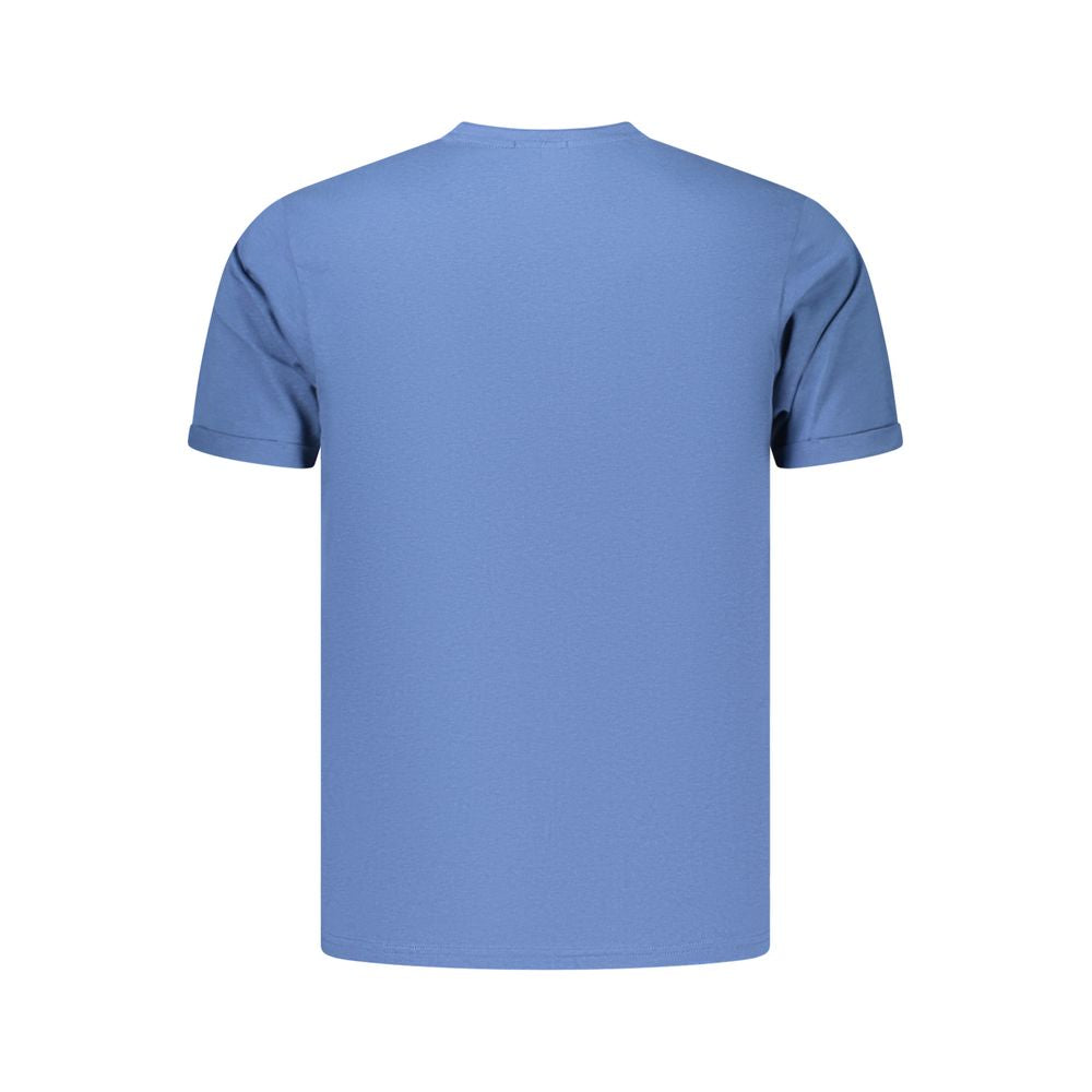 Coveri Moving Blue Cotton Men's T-Shirt | Regal Royce