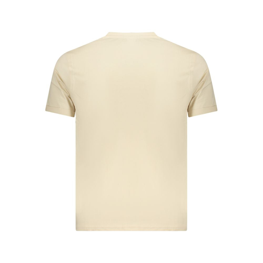 Coveri Moving Beige Cotton Mens T-Shirt | Regal Royce