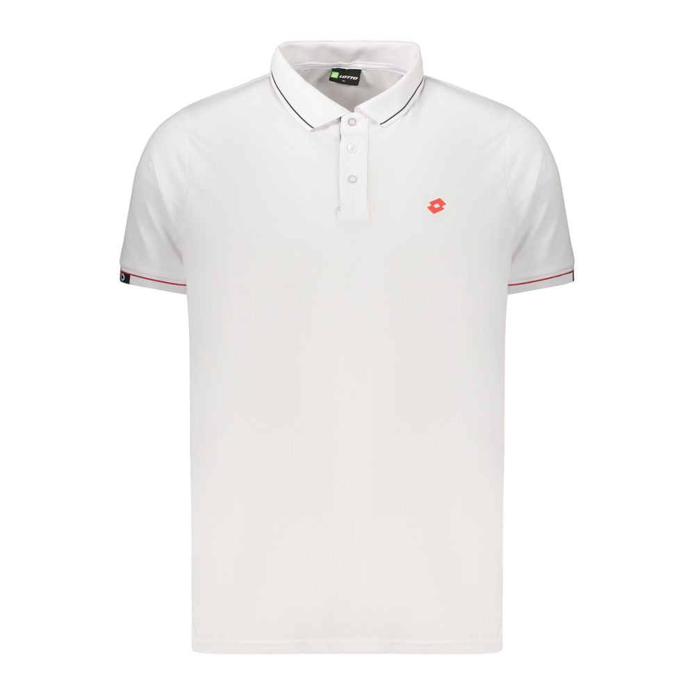 Lotto White Polyester Men's Polo Shirt | Regal Royce