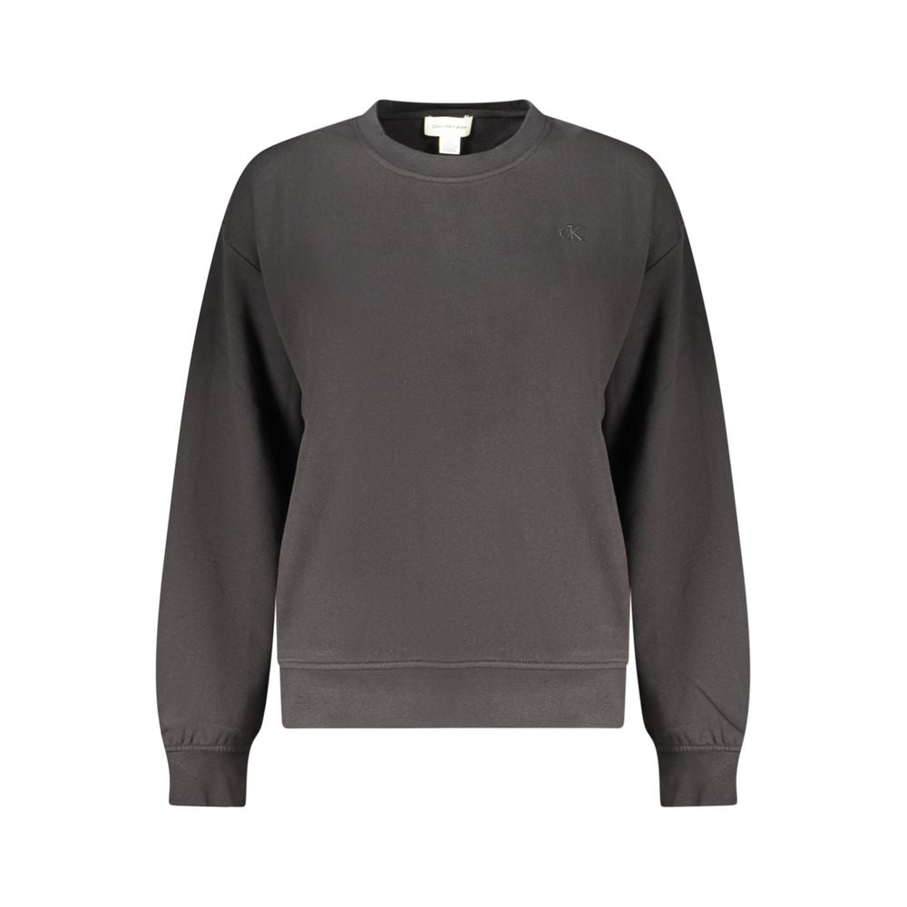 Calvin Klein Black Cotton Womens Sweatshirt | Regal Royce