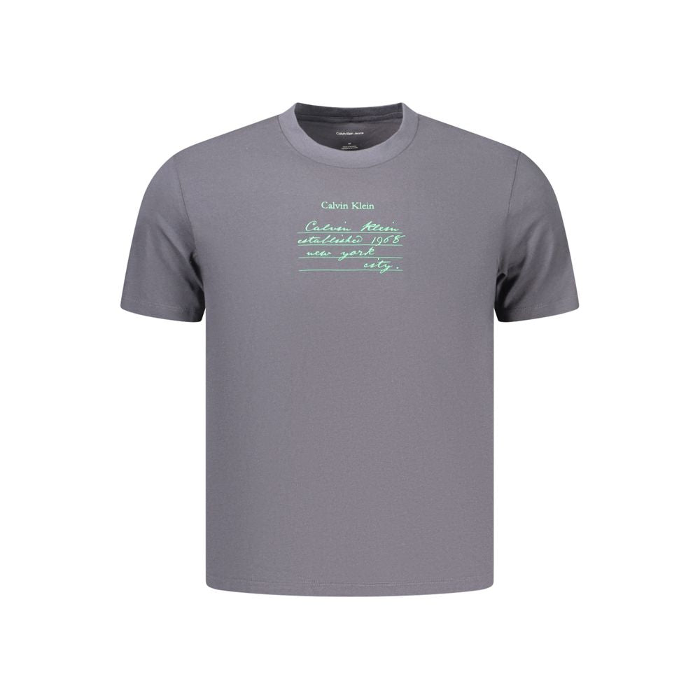 Calvin Klein Gray Cotton Men's T-Shirt | Regal Royce