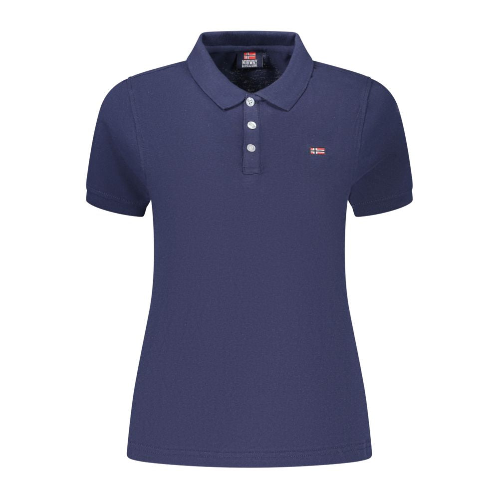 Norway 1963 Blue Cotton Women's Polo Shirt | Regal Royce