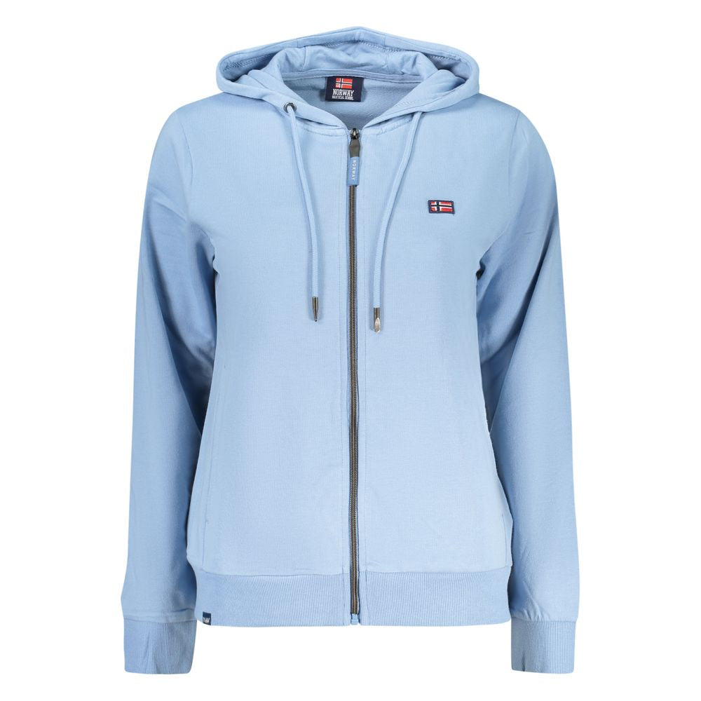 Norway 1963 Azzurro Cotton Womens Hoodie | Regal Royce