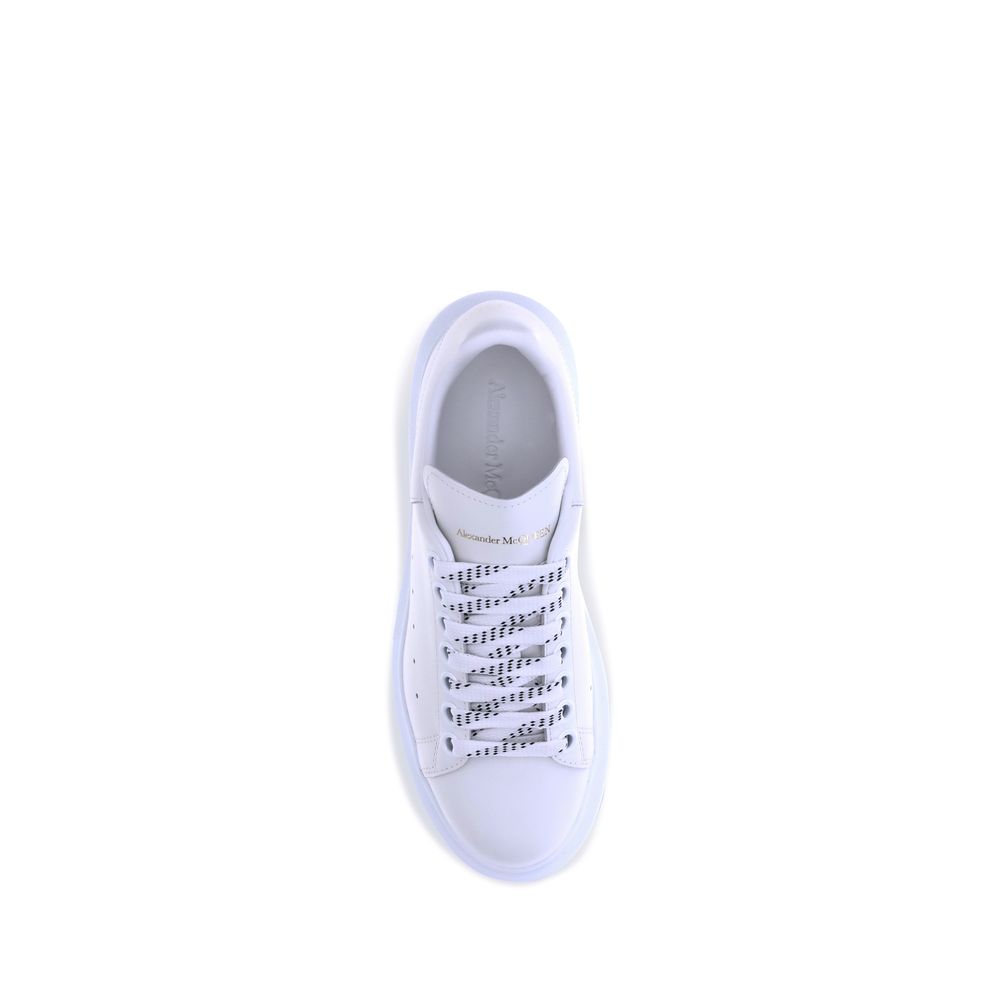 Alexander McQueen White Calf Leather Bos Taurus Platform Sneakers | Regal Royce